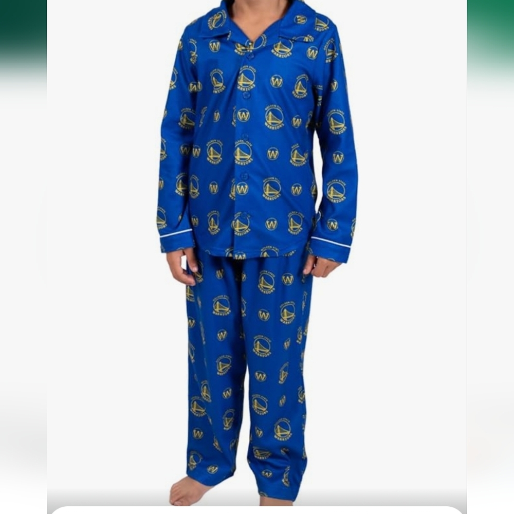Ultra Game Youth NBA Golden State Warriors Pajama Set - Size 4 (NWT)